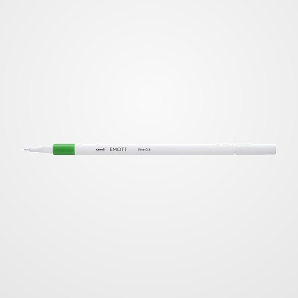 ROTULADOR FIBRA UNI-BALL EMOTT FINELINER PEM-SY.6 (0,4) VERDE