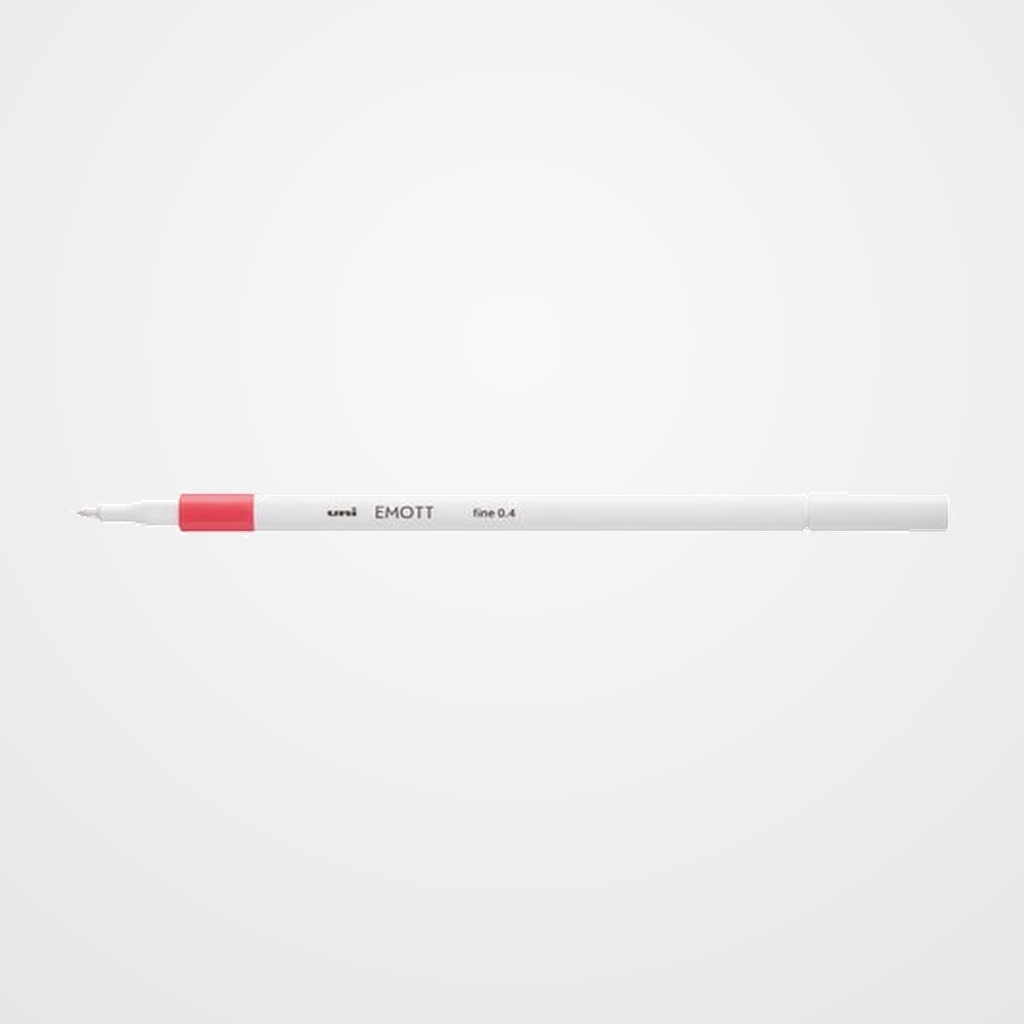 ROTULADOR FIBRA UNI-BALL EMOTT FINELINER PEM-SY.66 (0,4) ROSA CORAL