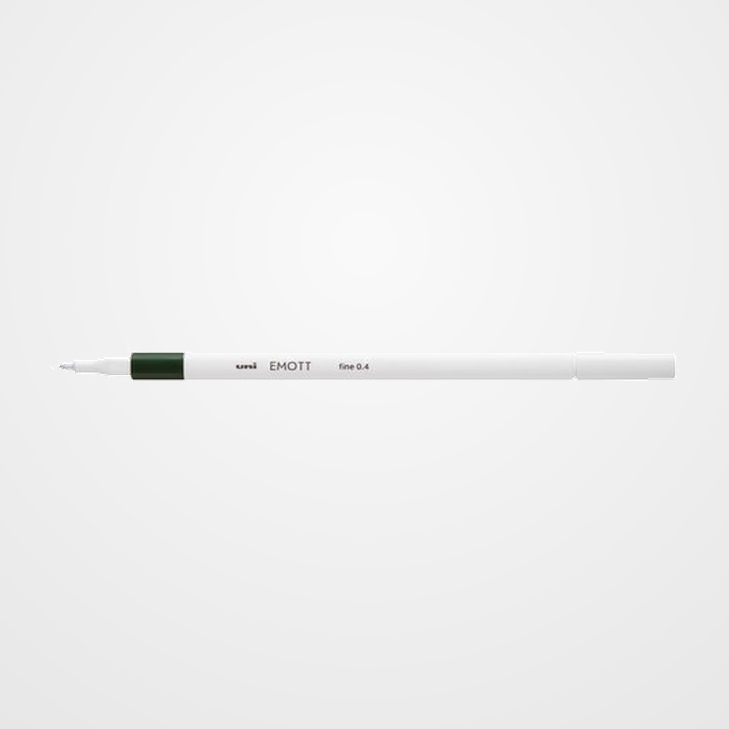 ROTULADOR FIBRA UNI-BALL EMOTT FINELINER PEM-SY.7 (0,4) VERDE KHAKY