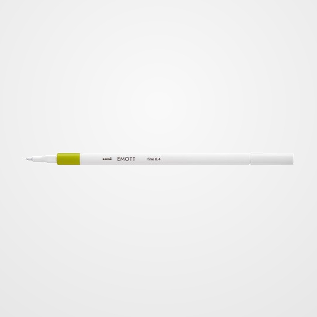 ROTULADOR FIBRA UNI-BALL EMOTT FINELINER PEM-SY.72 (0,4) VERDE MANZANA