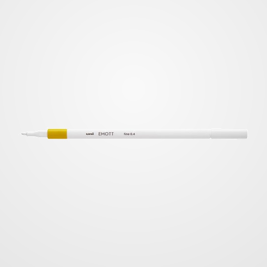 ROTULADOR FIBRA UNI-BALL EMOTT FINELINER PEM-SY.73 (0,4) AMARILLO PAJIZO