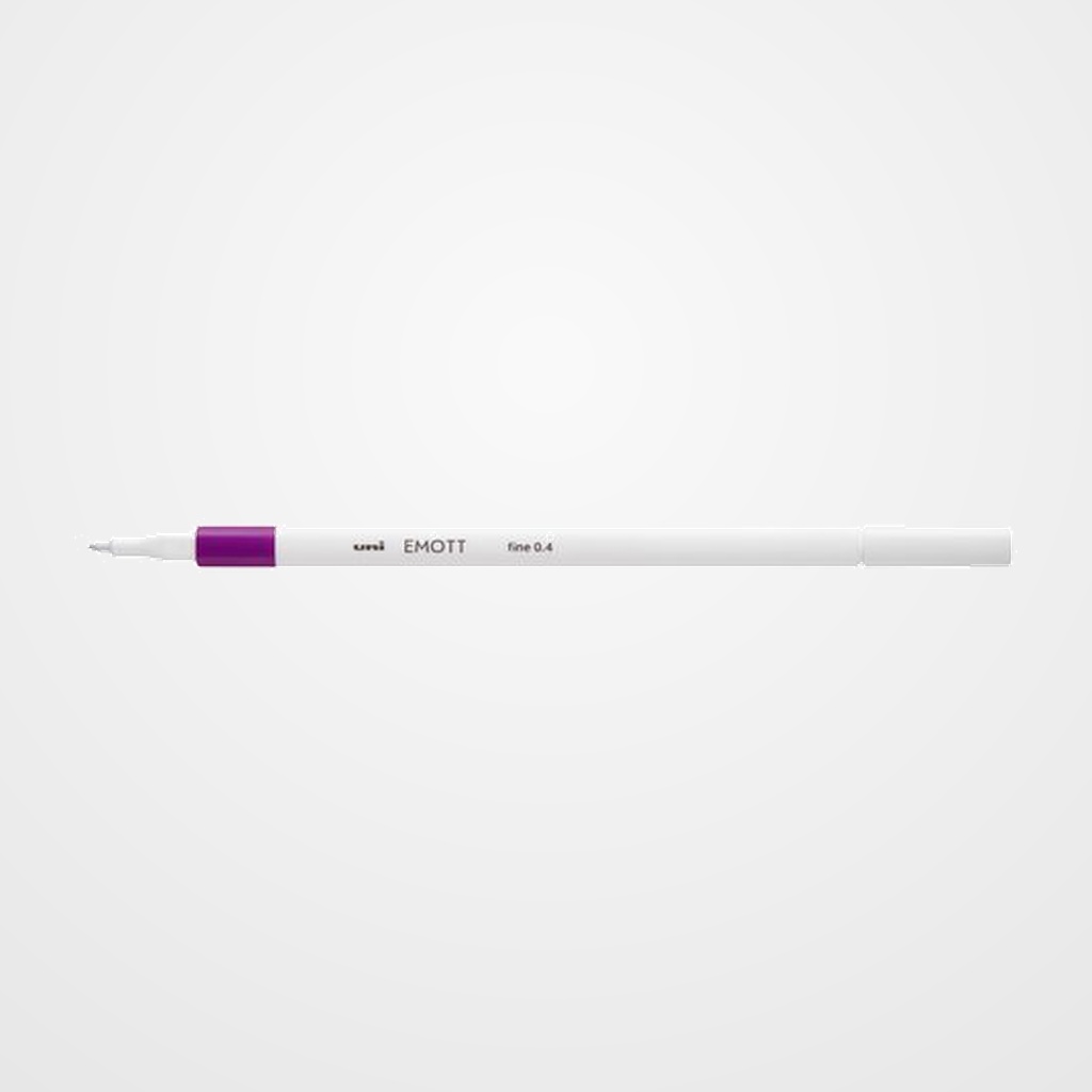 ROTULADOR FIBRA UNI-BALL EMOTT FINELINER PEM-SY.80 (0,4) MALVA