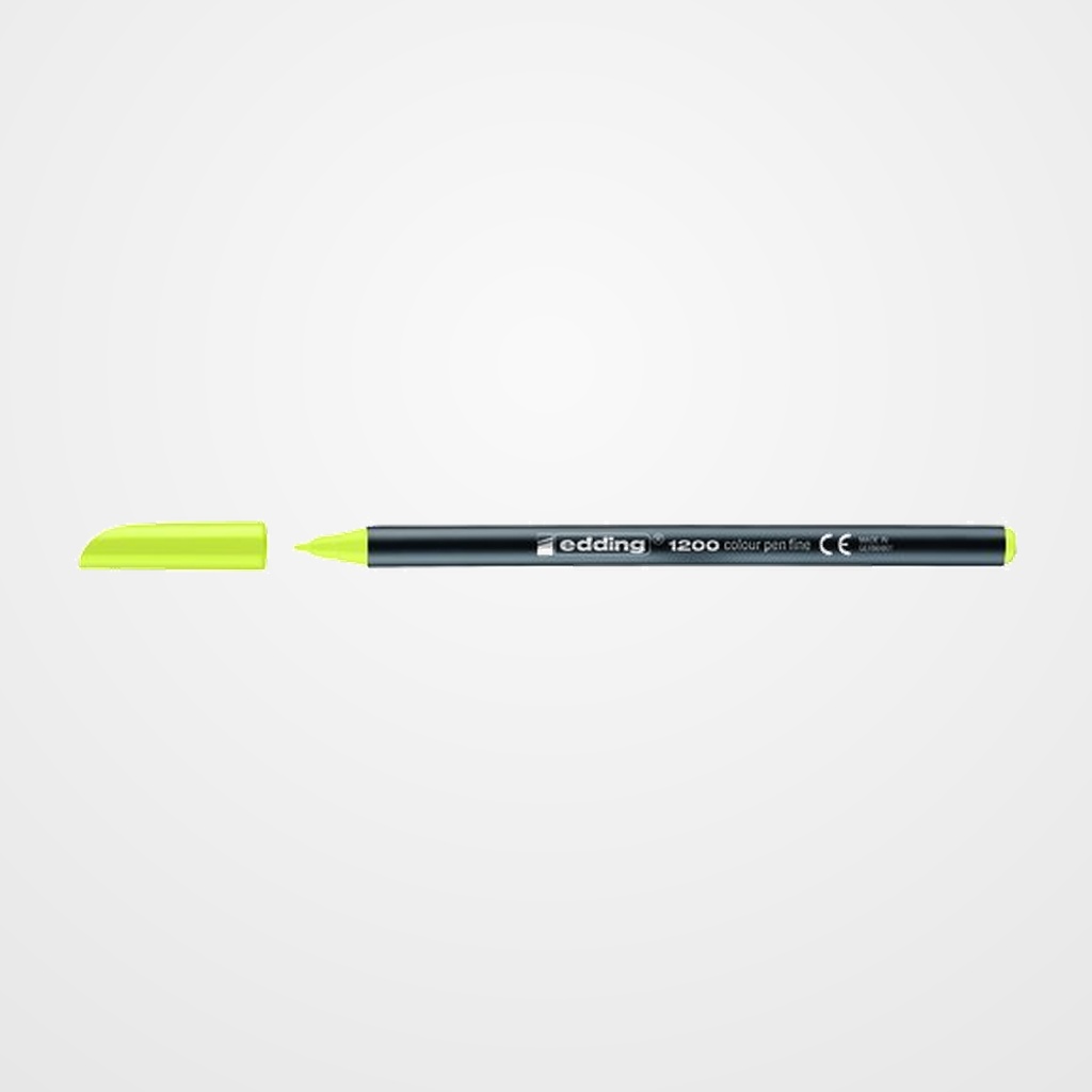 ROTULADOR FIBRA EDDING 1200  AMARILLO NEON