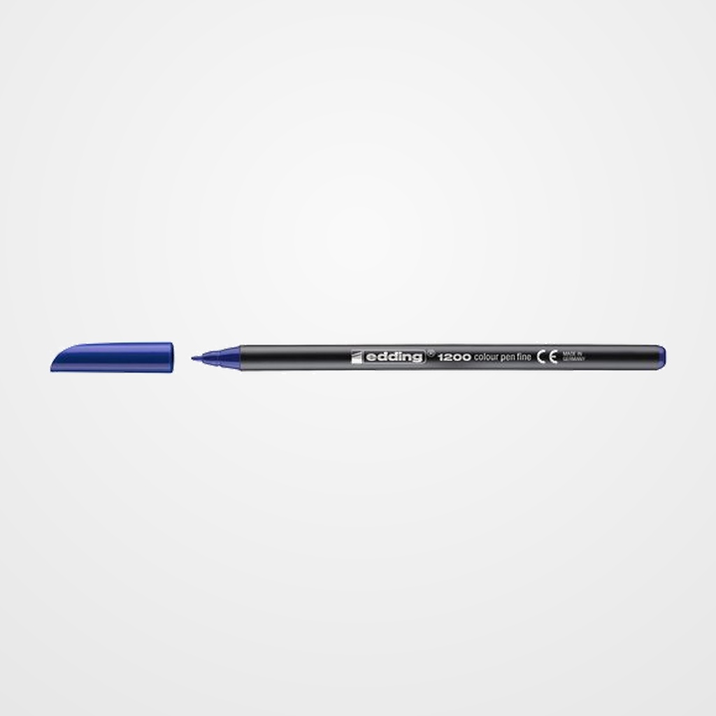 ROTULADOR FIBRA EDDING 1200  AZUL