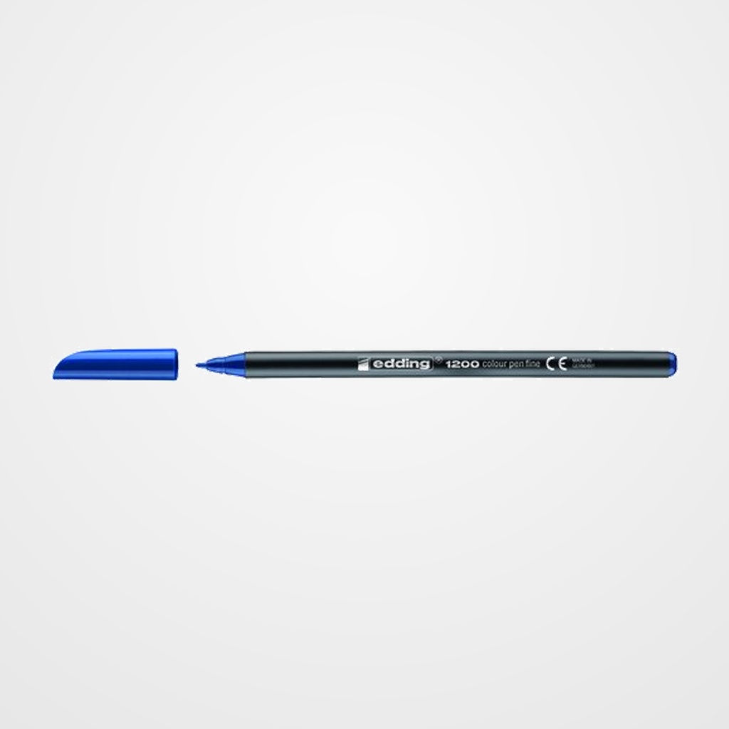 ROTULADOR FIBRA EDDING 1200  AZUL ACERO