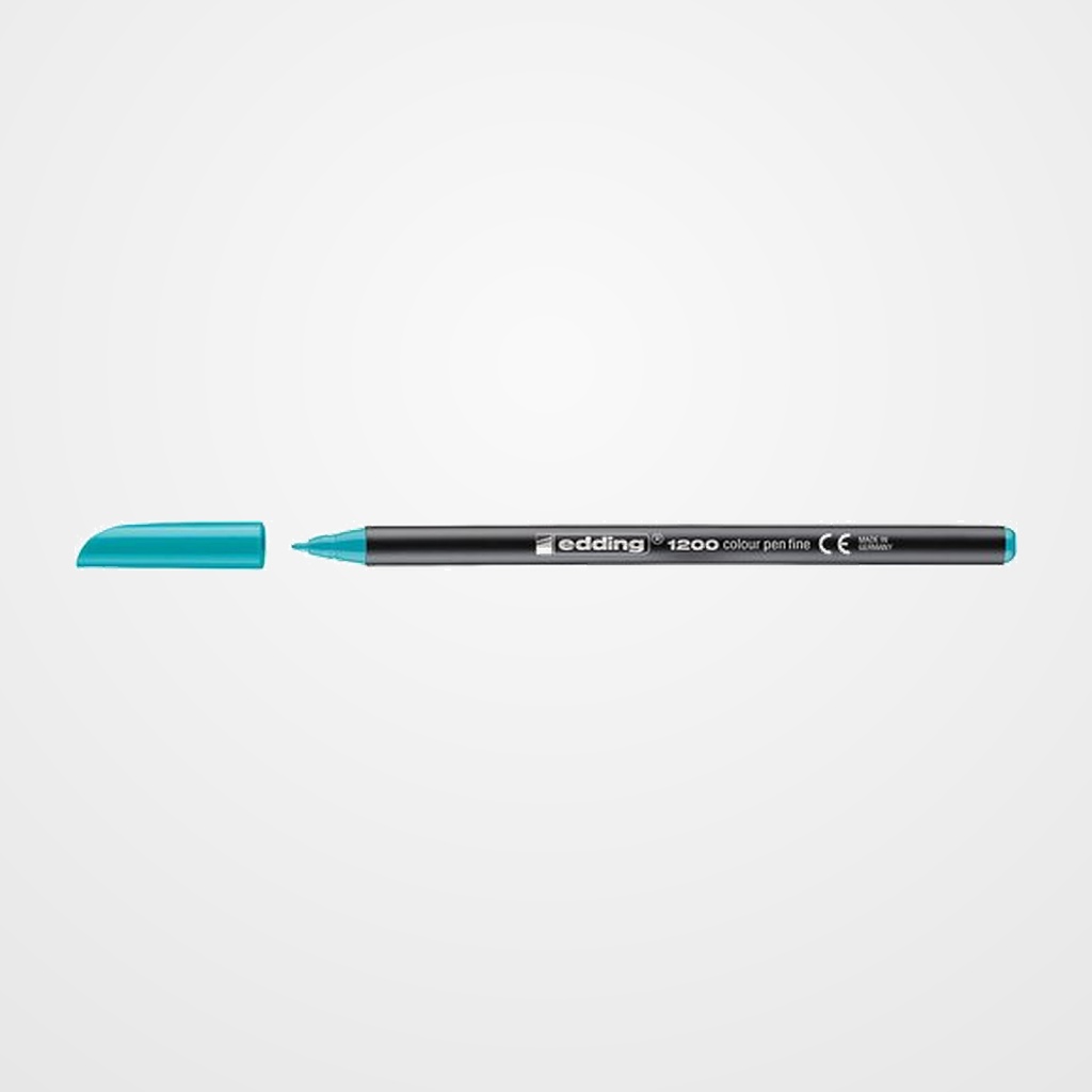 ROTULADOR FIBRA EDDING 1200  AZUL TURQUESA