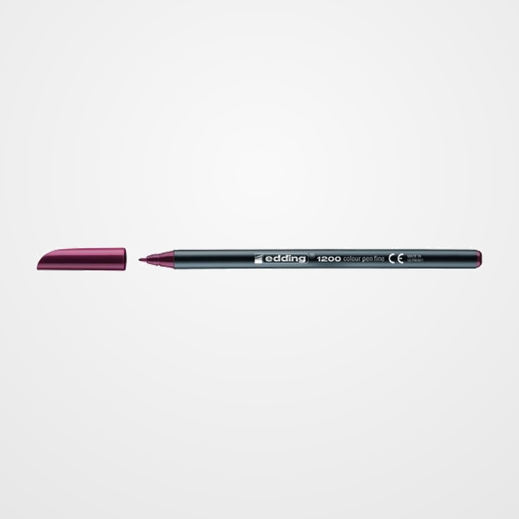 ROTULADOR FIBRA EDDING 1200  BURDEOS