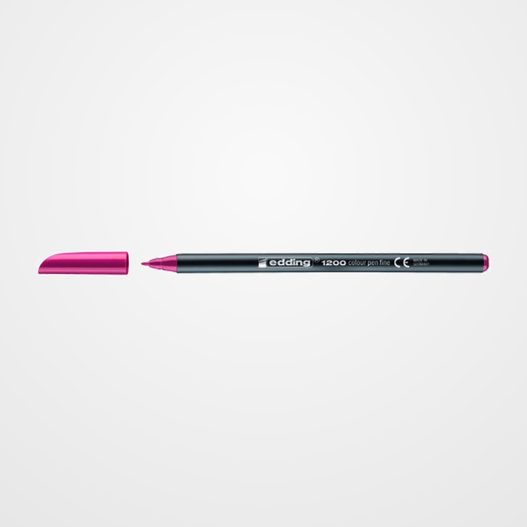 ROTULADOR FIBRA EDDING 1200  CARMIN
