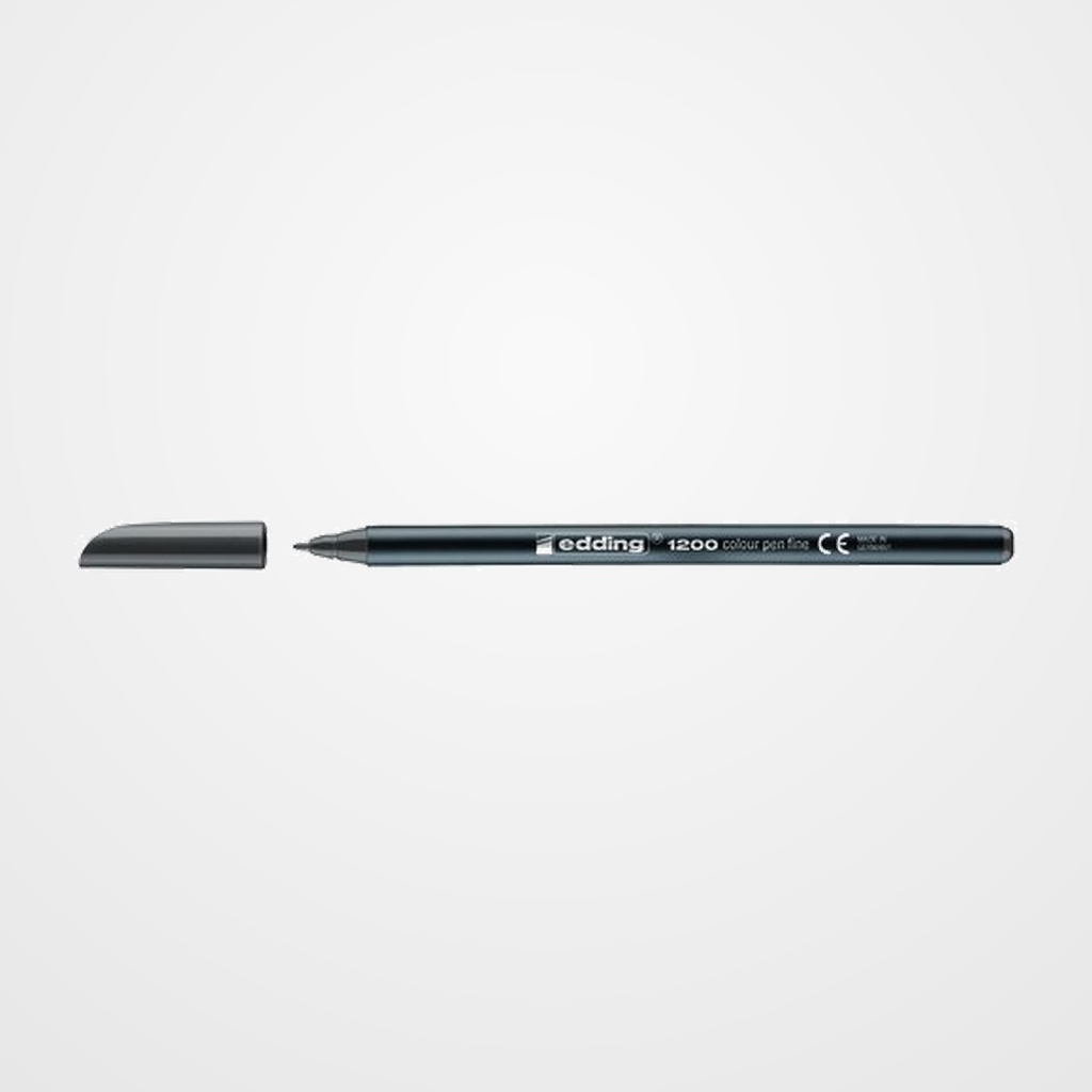 ROTULADOR FIBRA EDDING 1200  GRIS