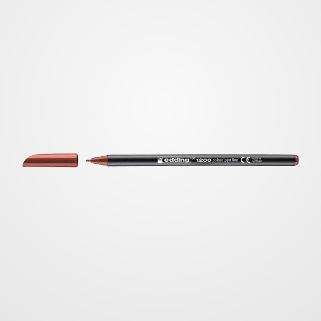 ROTULADOR FIBRA EDDING 1200  MARRON