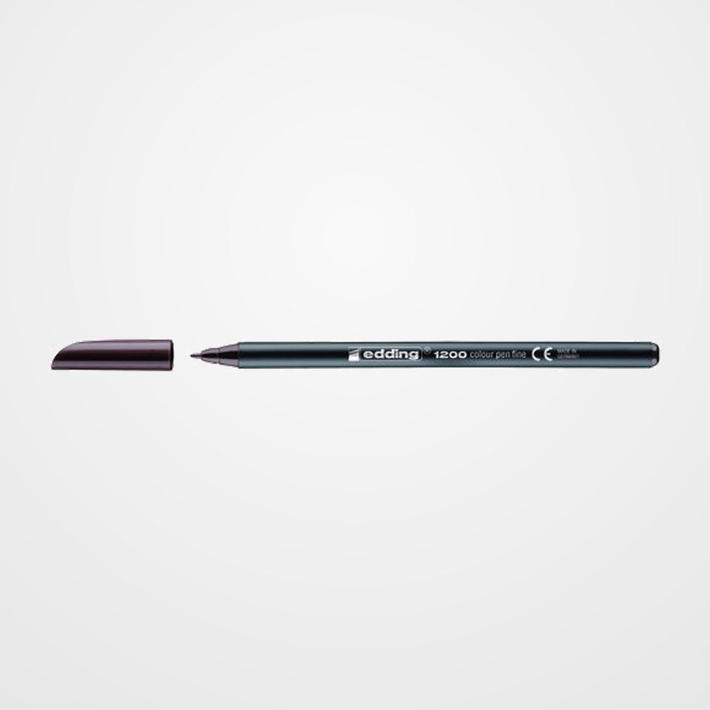 ROTULADOR FIBRA EDDING 1200  MARRON OSCURO