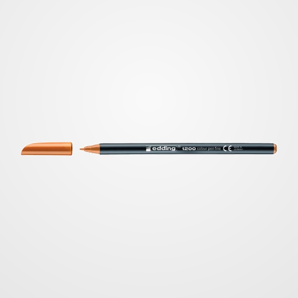 ROTULADOR FIBRA EDDING 1200  NARANJA CLARO