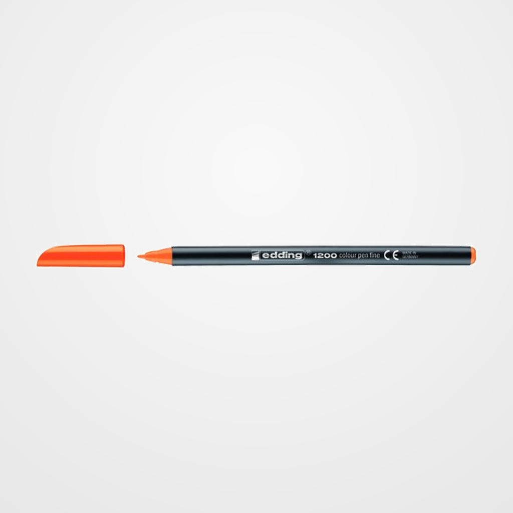 ROTULADOR FIBRA EDDING 1200  NARANJA NEON