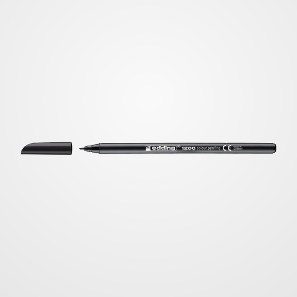 ROTULADOR FIBRA EDDING 1200  NEGRO