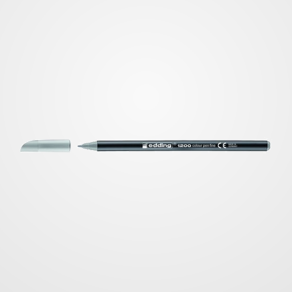 ROTULADOR FIBRA EDDING 1200  PASTEL GRIS PLATA