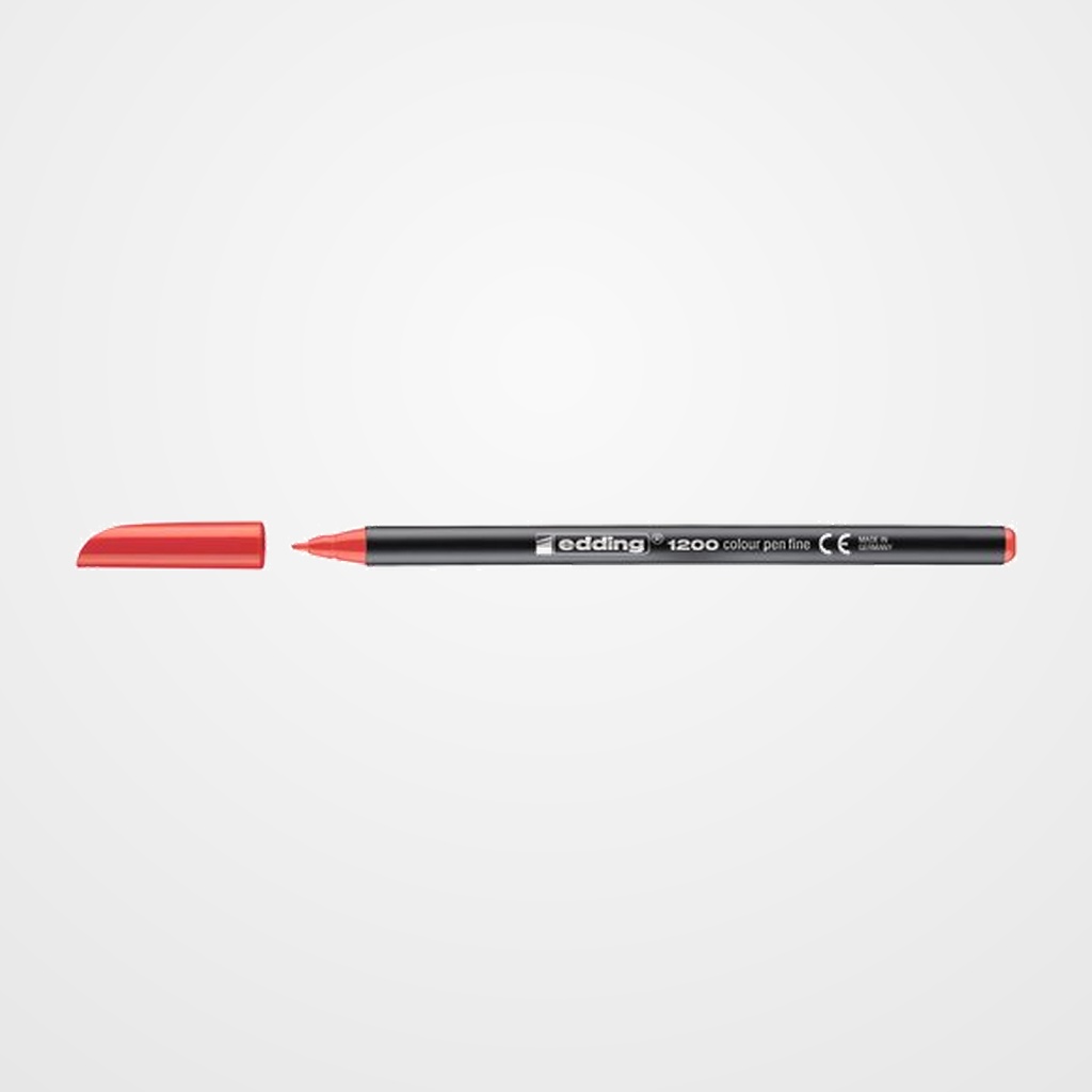 ROTULADOR FIBRA EDDING 1200  ROJO