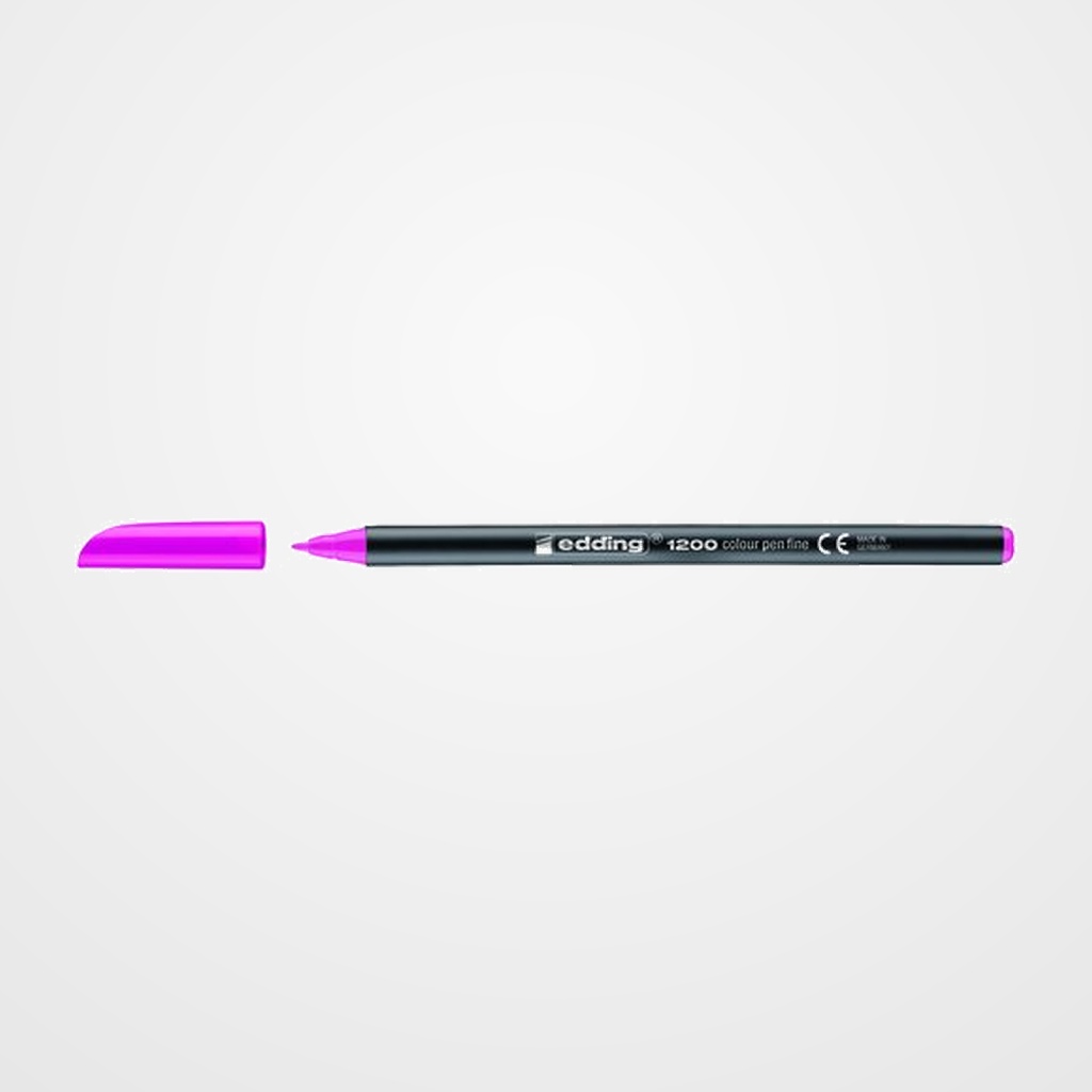 ROTULADOR FIBRA EDDING 1200  ROSA NEON