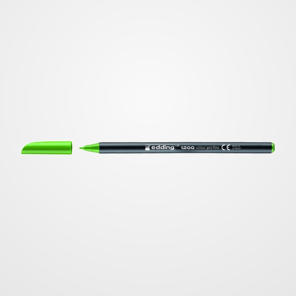 ROTULADOR FIBRA EDDING 1200  VERDE CLARO