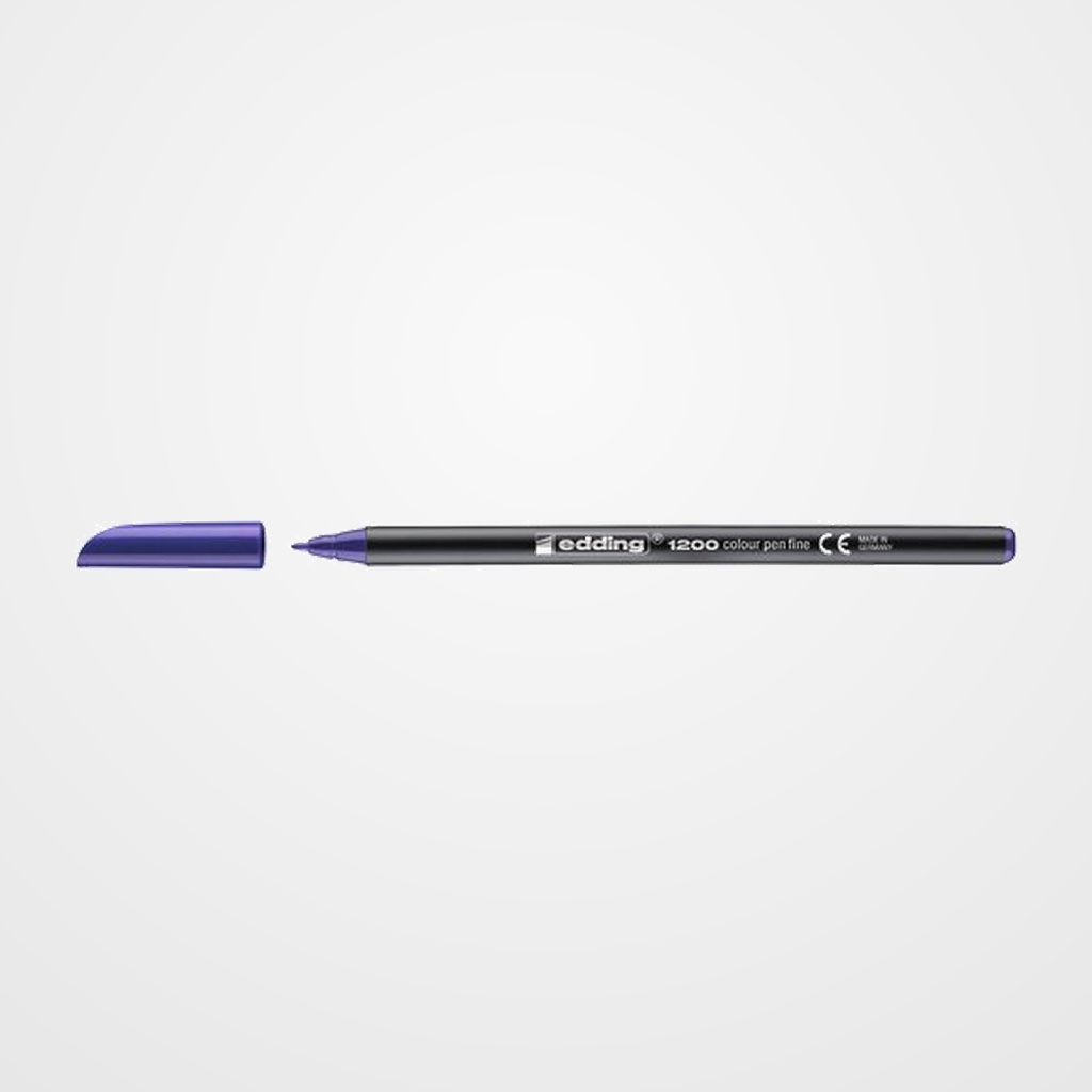 ROTULADOR FIBRA EDDING 1200  VIOLETA