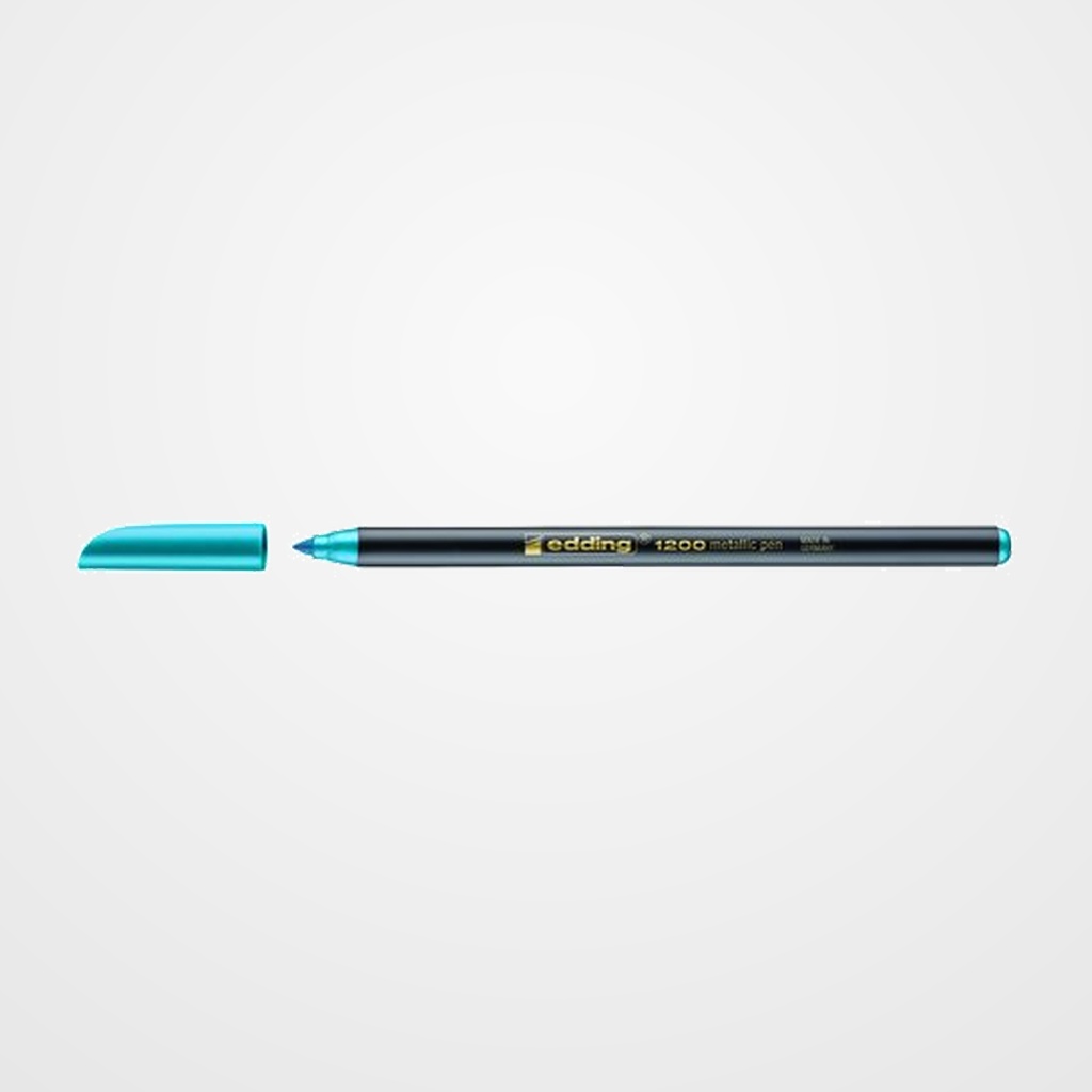 ROTULADOR FIBRA EDDING 1200-METALLIC  AZUL