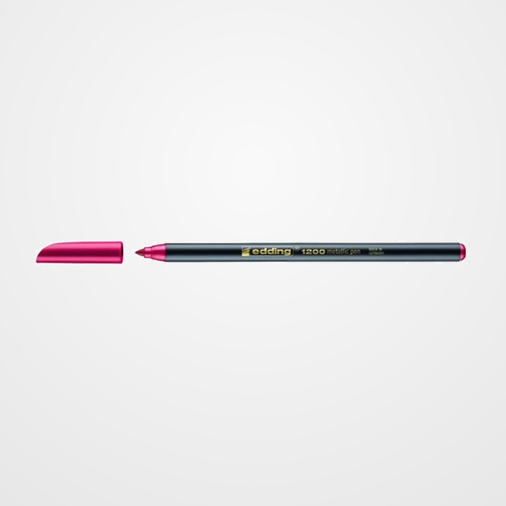 ROTULADOR FIBRA EDDING 1200-METALLIC  ROJO