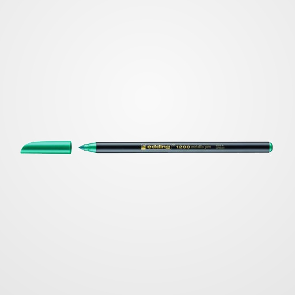 ROTULADOR FIBRA EDDING 1200-METALLIC  VERDE
