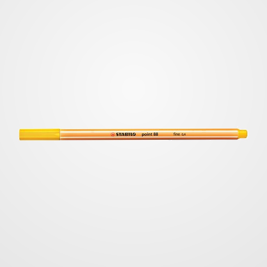 ROTULADOR FIBRA STABILO POINT 88  AMARILLO