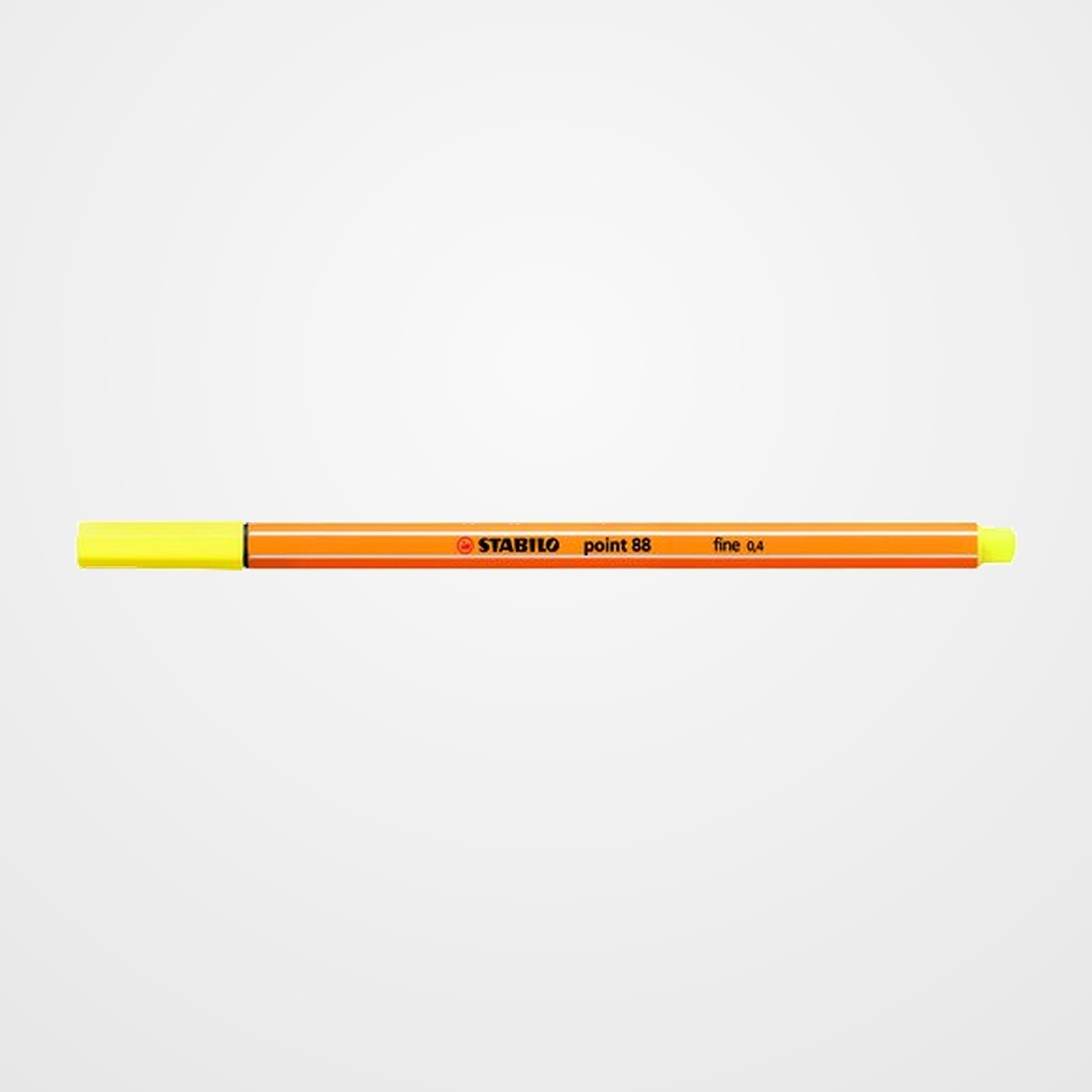 ROTULADOR FIBRA STABILO POINT 88  AMARILLO LIMON