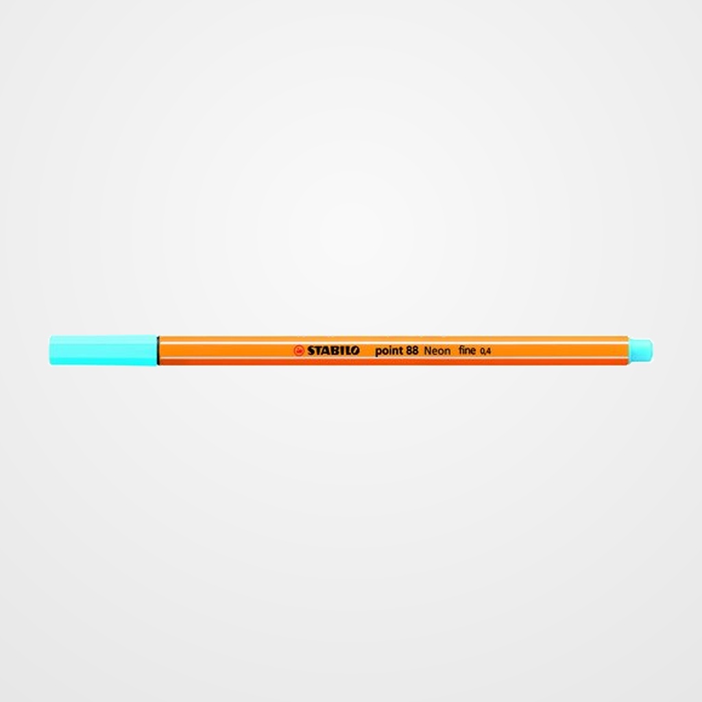 ROTULADOR FIBRA STABILO POINT 88  AZUL NEON