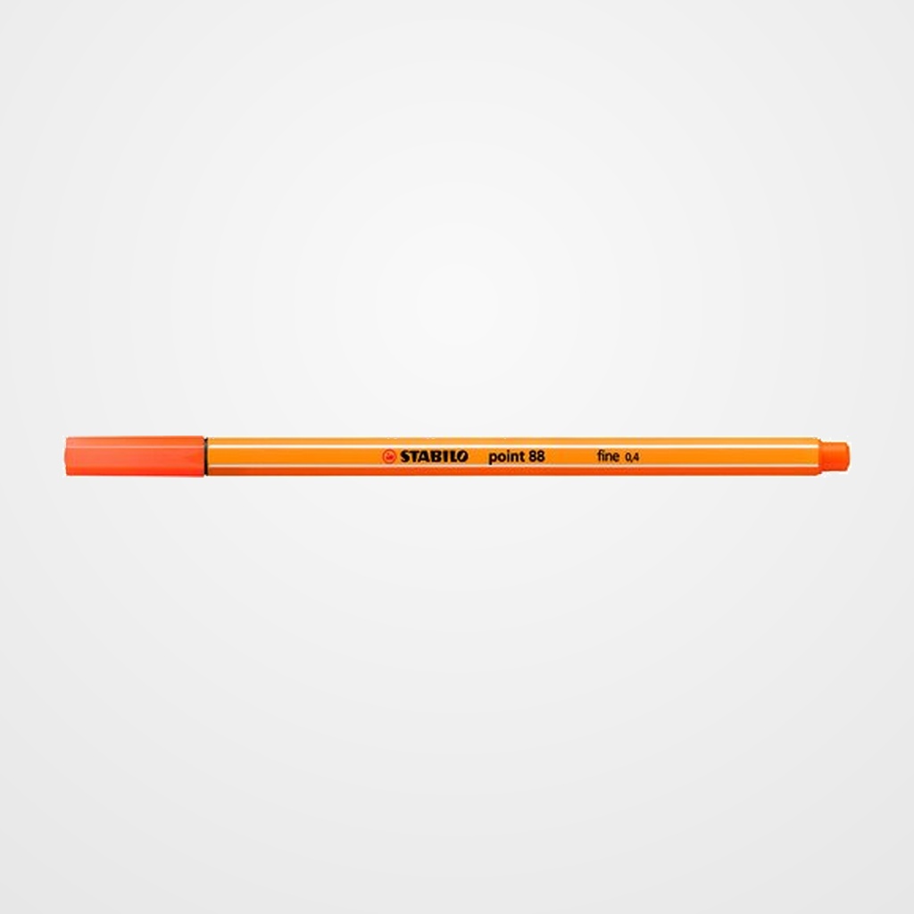 ROTULADOR FIBRA STABILO POINT 88  BERMELLON PALIDO