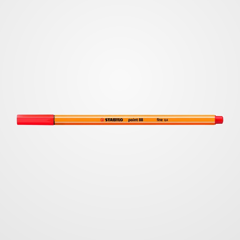 ROTULADOR FIBRA STABILO POINT 88  CARMIN