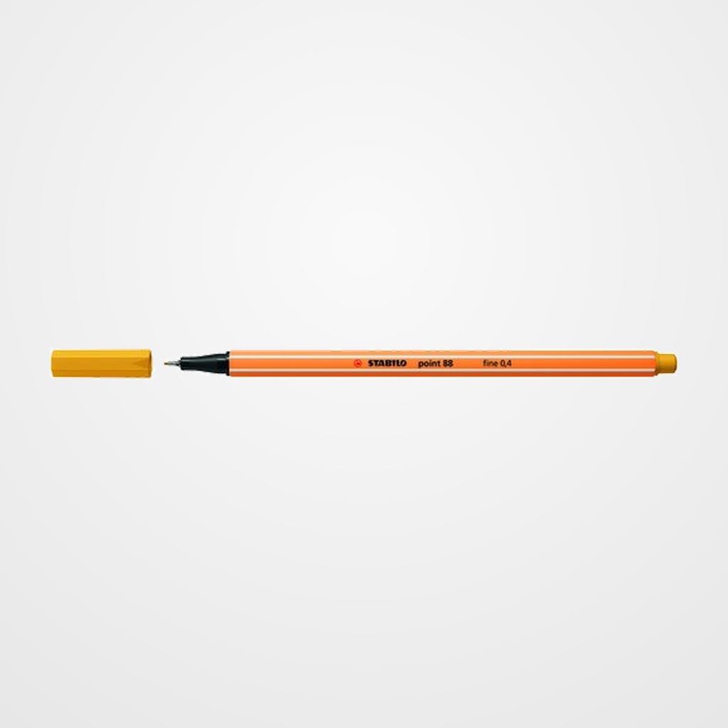 ROTULADOR FIBRA STABILO POINT 88  CURRY