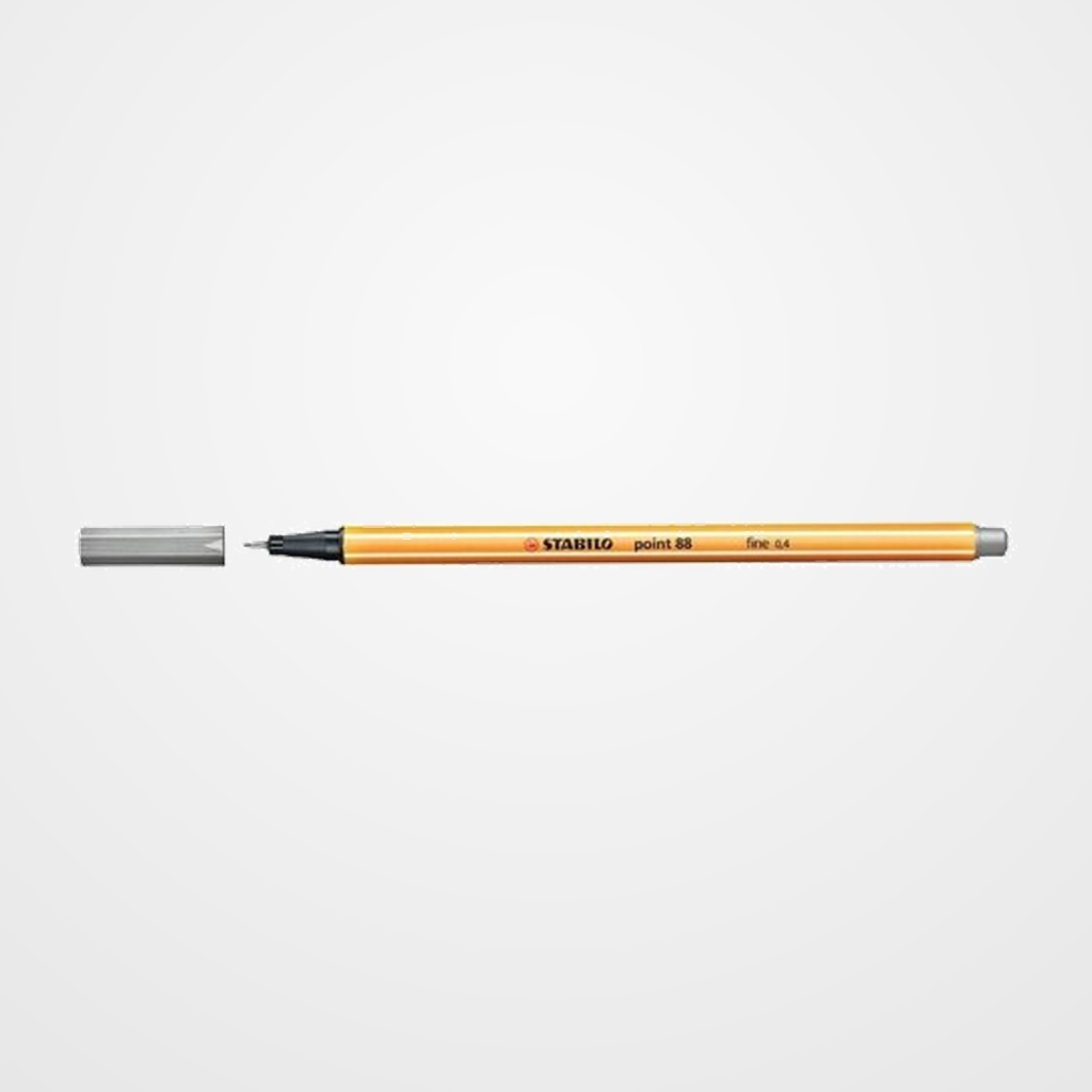 ROTULADOR FIBRA STABILO POINT 88  GRIS CLARO