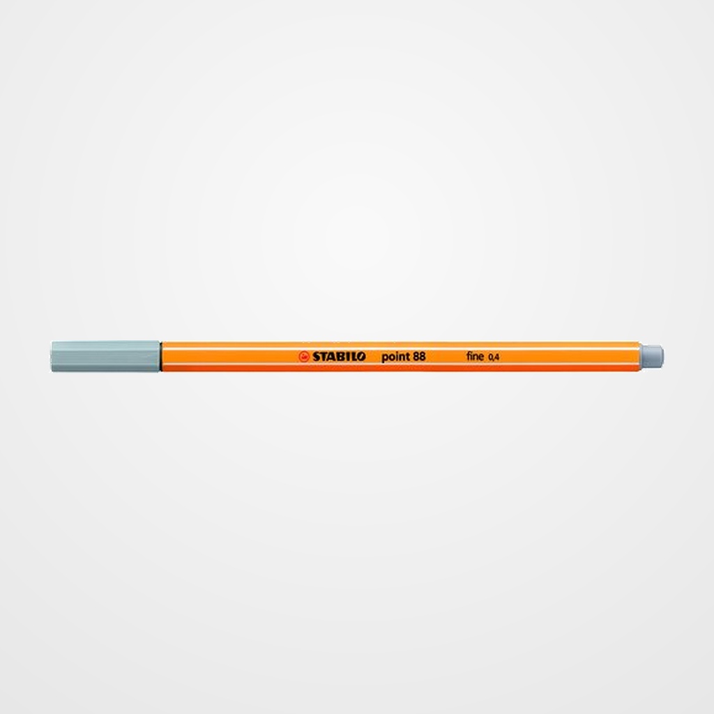 ROTULADOR FIBRA STABILO POINT 88  GRIS MEDIO