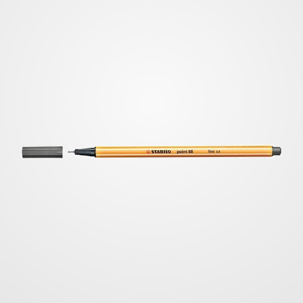 ROTULADOR FIBRA STABILO POINT 88  GRIS OSCURO
