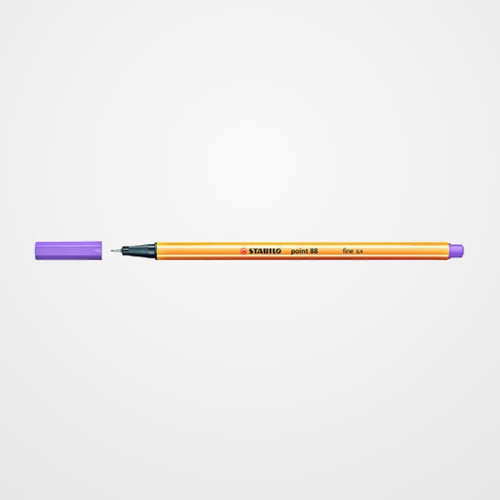 ROTULADOR FIBRA STABILO POINT 88  LILA CLARO