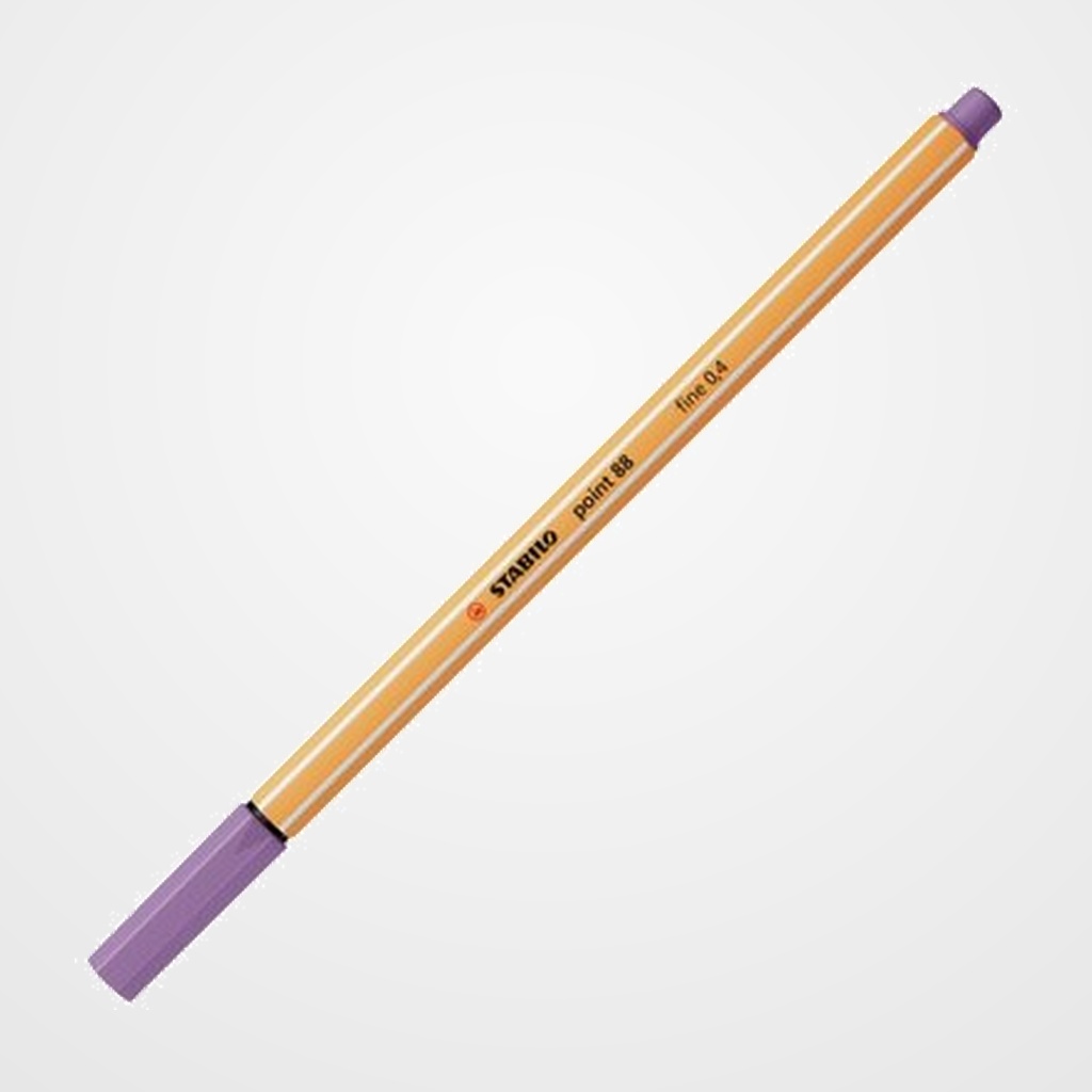 ROTULADOR FIBRA STABILO POINT 88  LILA GRISACEO