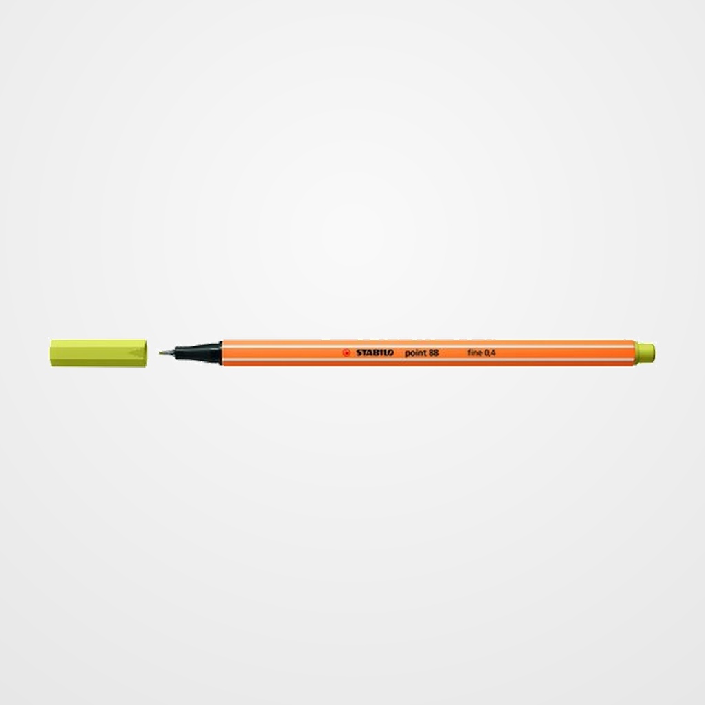ROTULADOR FIBRA STABILO POINT 88  MOSTAZA