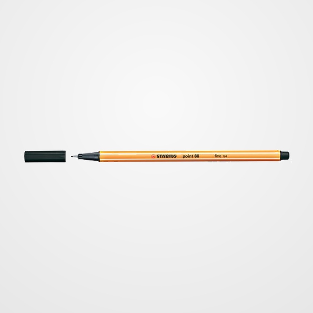 ROTULADOR FIBRA STABILO POINT 88  NEGRO