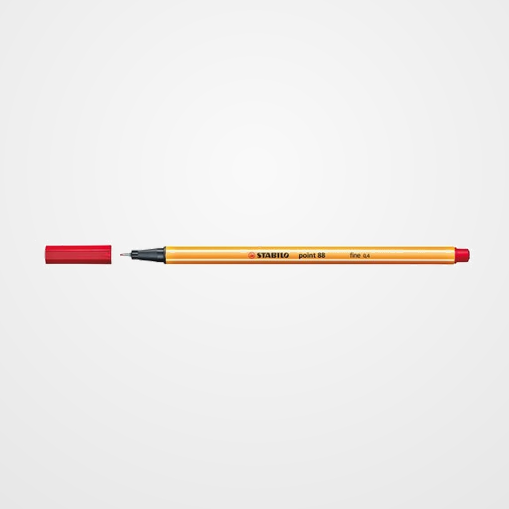 ROTULADOR FIBRA STABILO POINT 88  ROJO