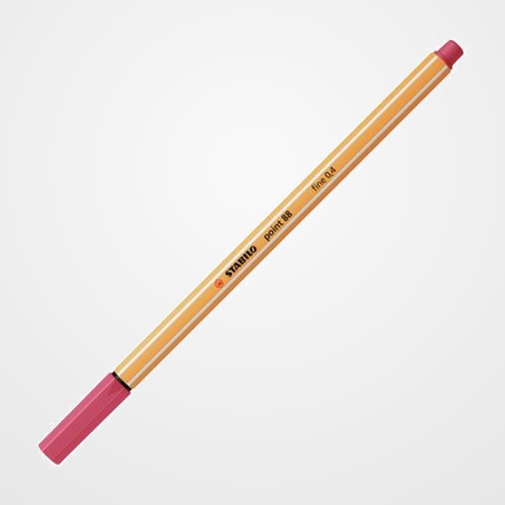 ROTULADOR FIBRA STABILO POINT 88  ROJO FRESA