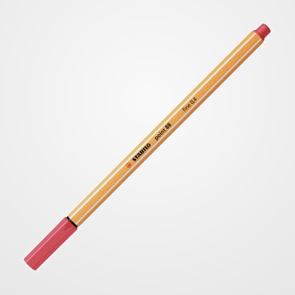 ROTULADOR FIBRA STABILO POINT 88  ROJO OXIDO