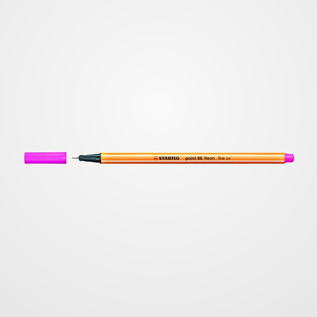 ROTULADOR FIBRA STABILO POINT 88  ROSA NEON