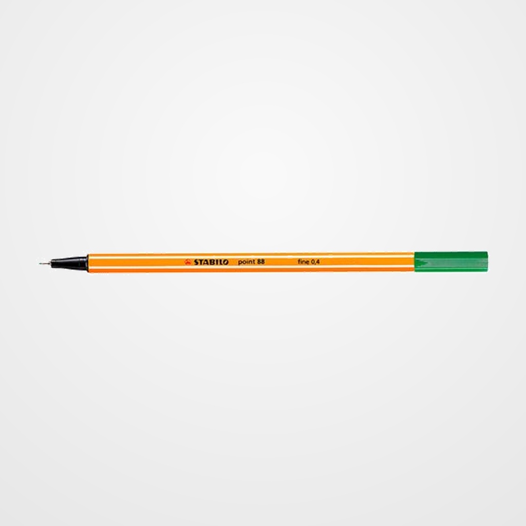 ROTULADOR FIBRA STABILO POINT 88  VERDE