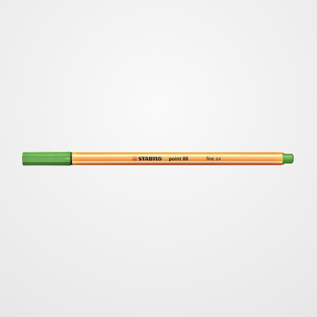 ROTULADOR FIBRA STABILO POINT 88  VERDE HOJA