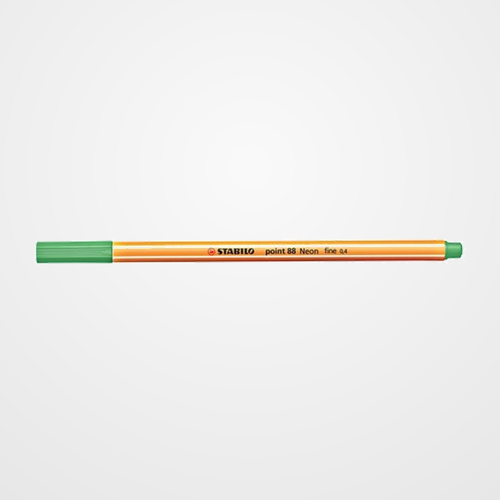 ROTULADOR FIBRA STABILO POINT 88  VERDE MANZANA