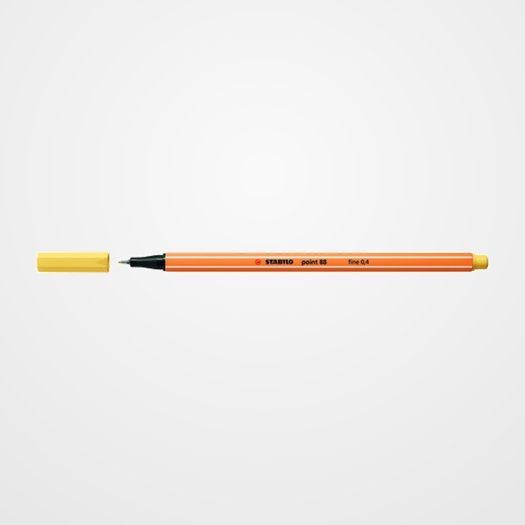 ROTULADOR FIBRA STABILO POINT 88 AMARILLO CLARO
