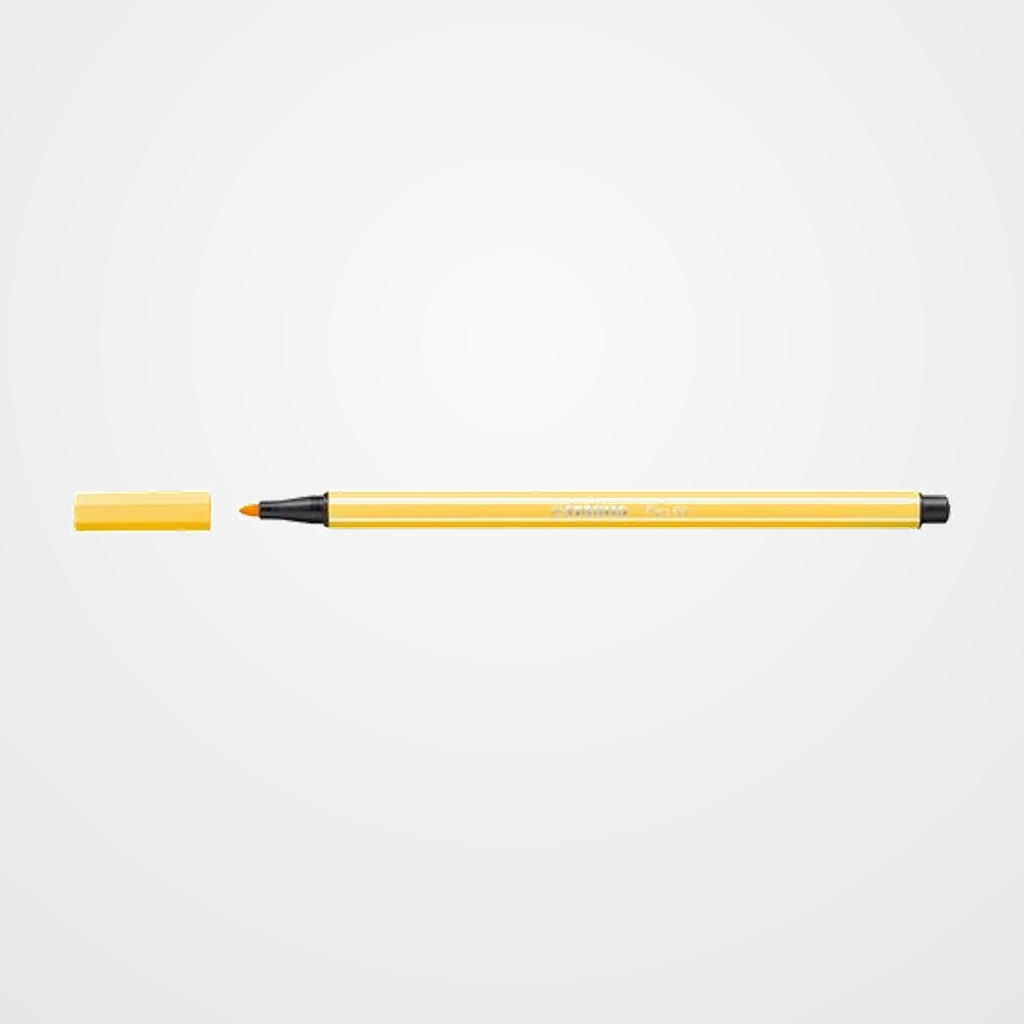 ROTULADOR FIBRA STABILO PEN 68  AMARILLO