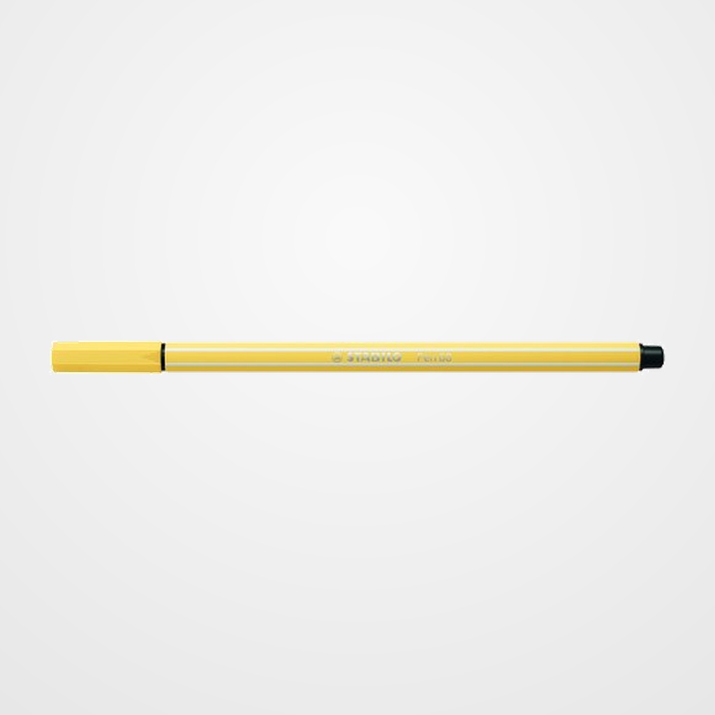 ROTULADOR FIBRA STABILO PEN 68  AMARILLO CLARO