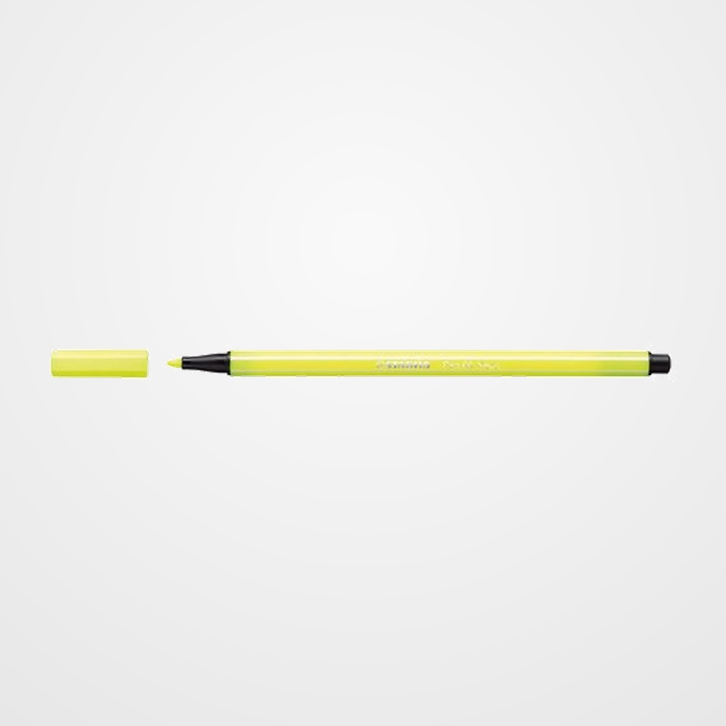 ROTULADOR FIBRA STABILO PEN 68  AMARILLO FLUORESCESTE